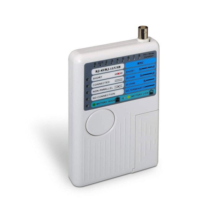 Aisens Testeador para Cable RJ11/RJ12/RJ45, USB y Coaxial